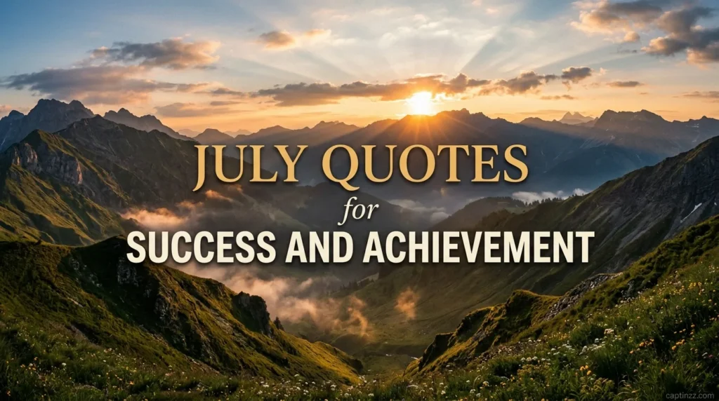 July Quotes for Success and Achievement
