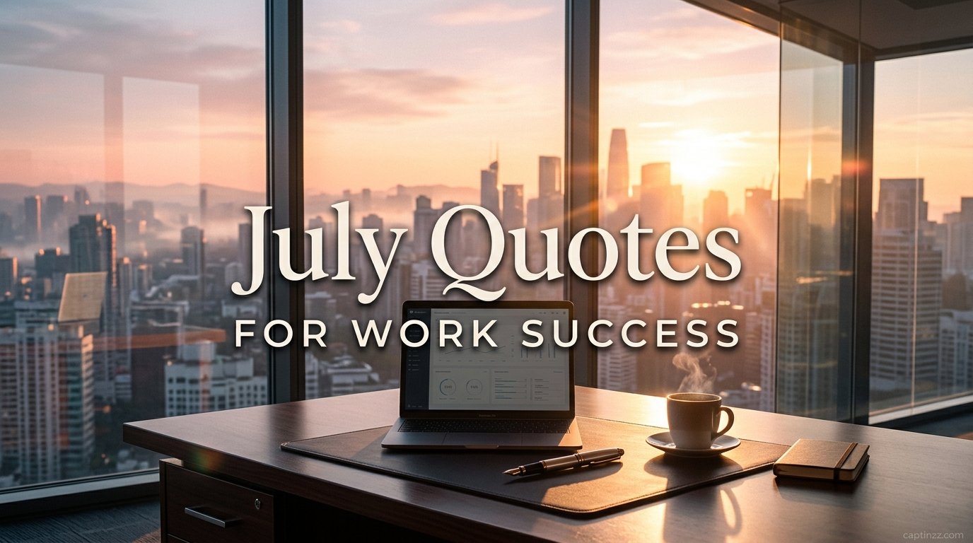 July Quotes for Work Success