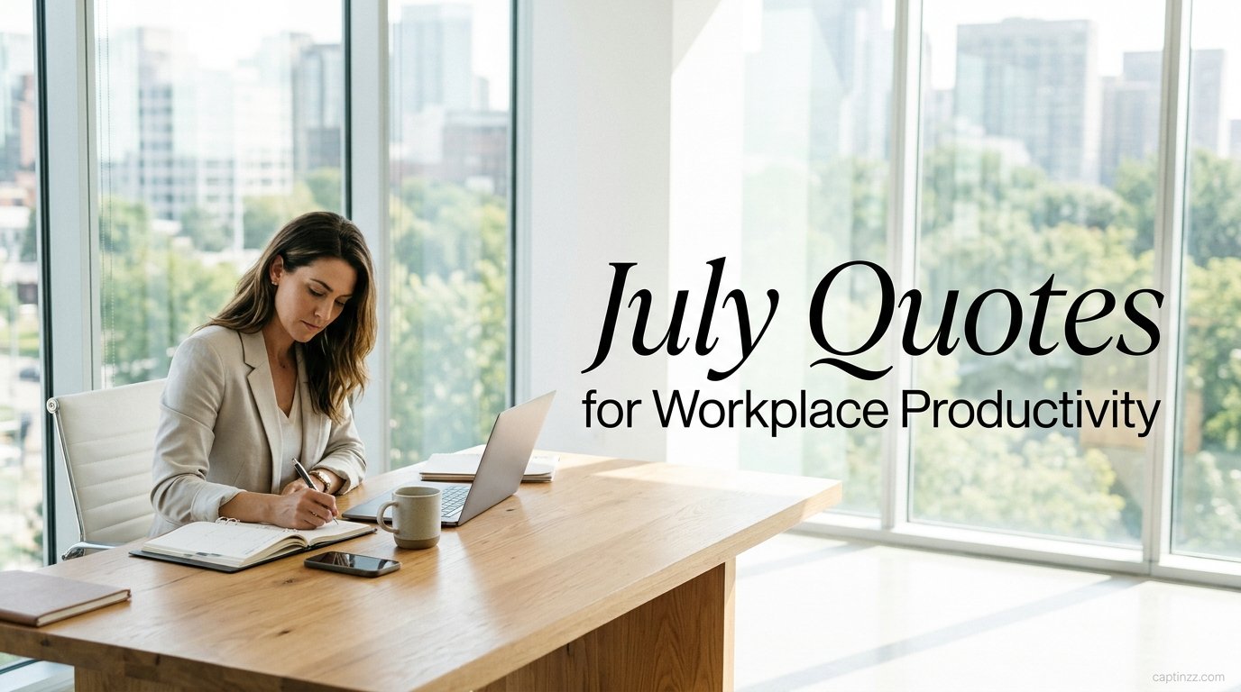 July Quotes for Workplace Productivity