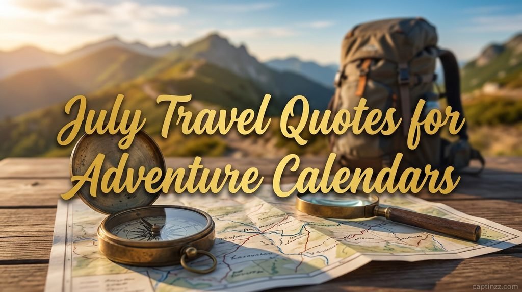 July Travel Quotes for Adventure Calendars