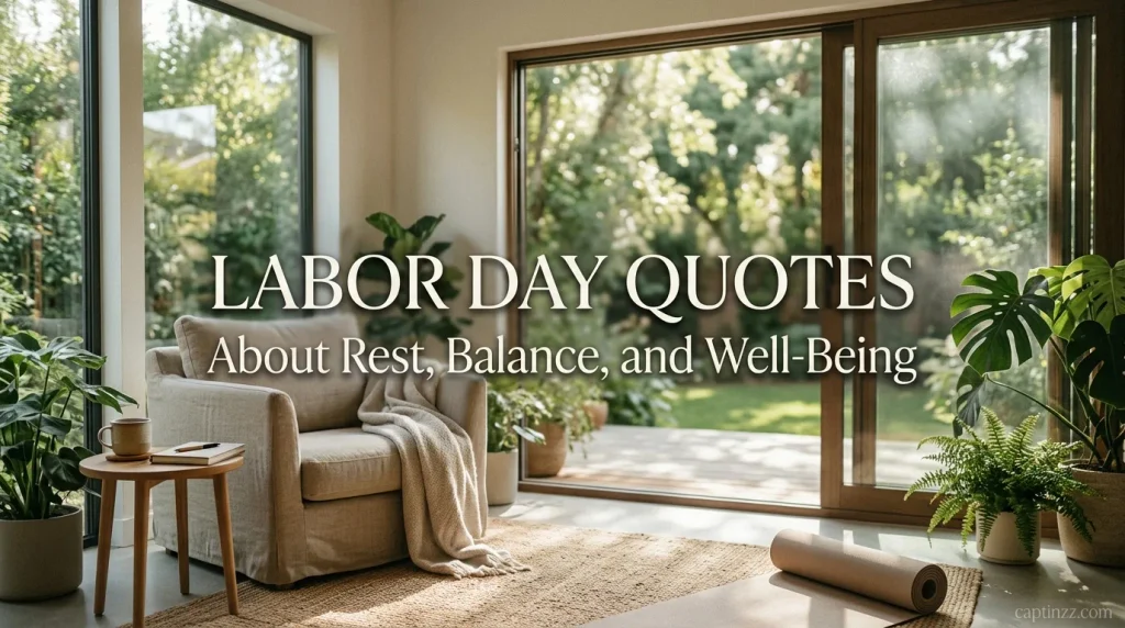 Labor Day Quotes About Rest, Balance, and Well-Being