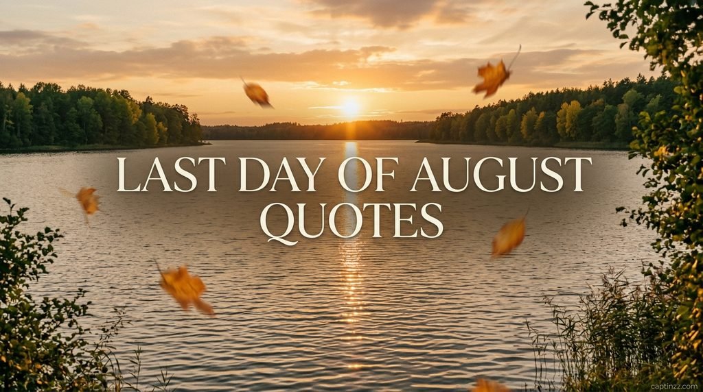 Last Day of August Quotes