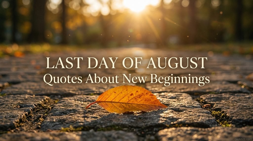 Last Day of August Quotes About New Beginnings