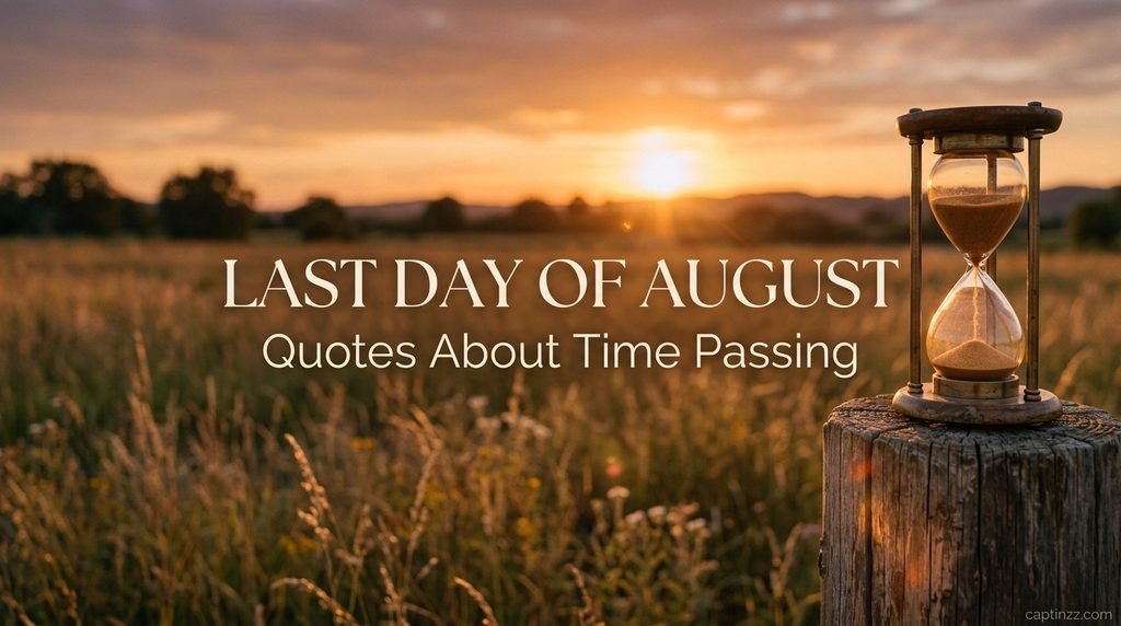 Last Day of August Quotes About Time Passing