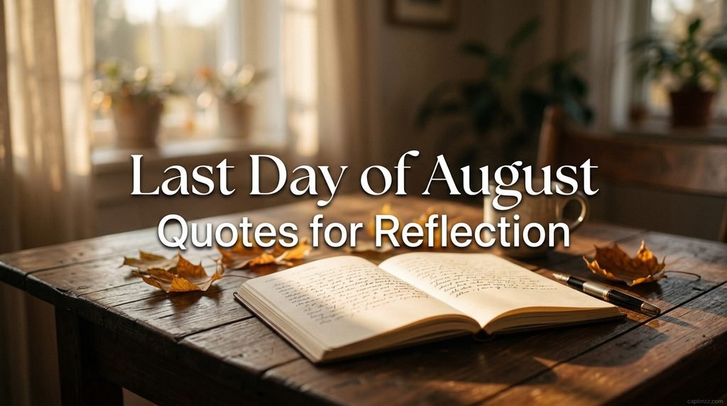Last Day of August Quotes for Reflection