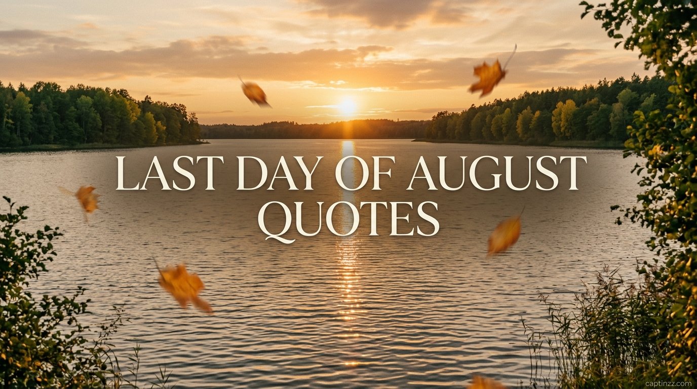 Last Day of August Quotes