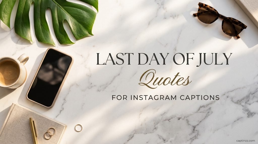 Last Day of July Quotes for Instagram Captions