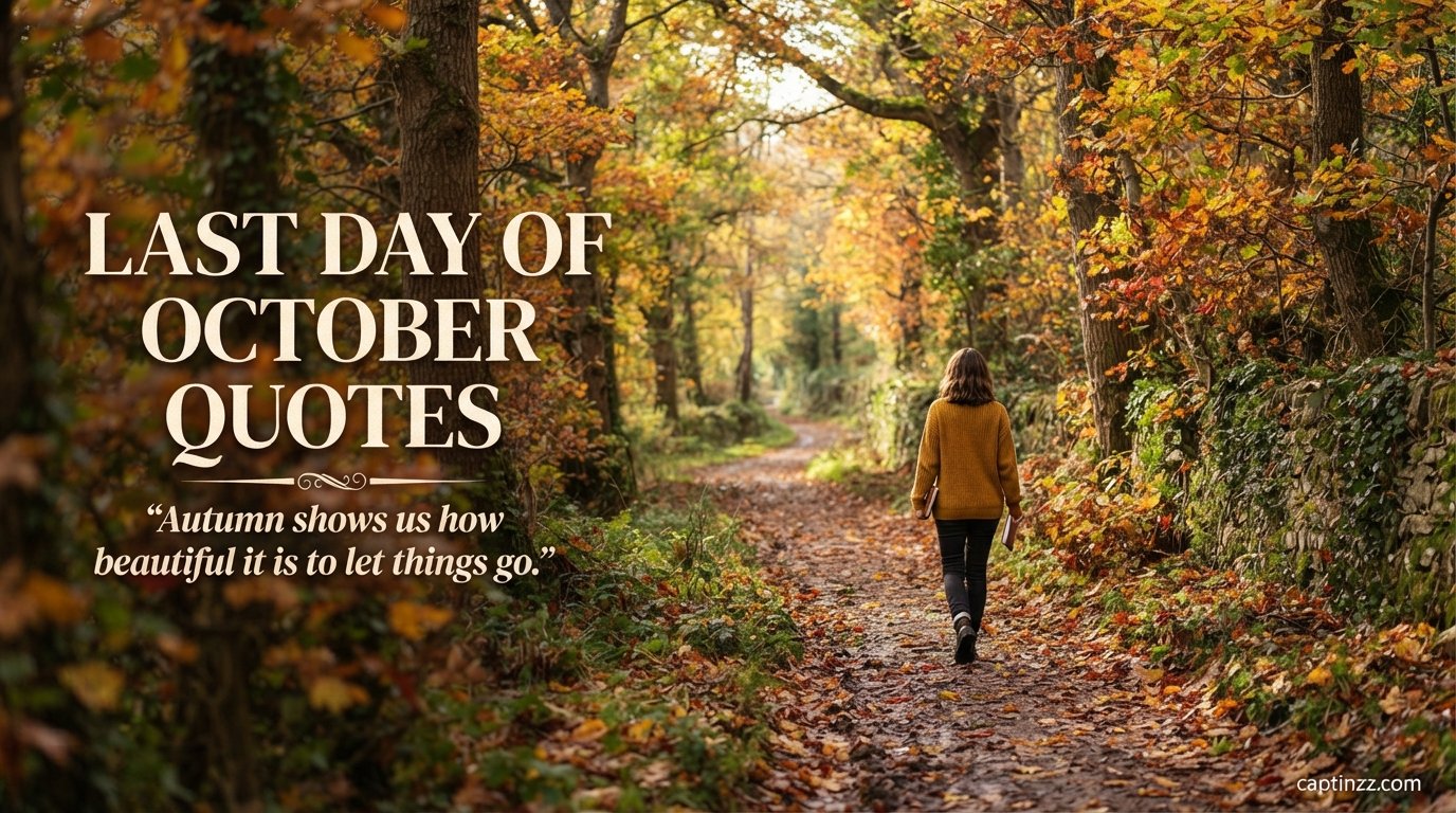 Last Day of October Quotes