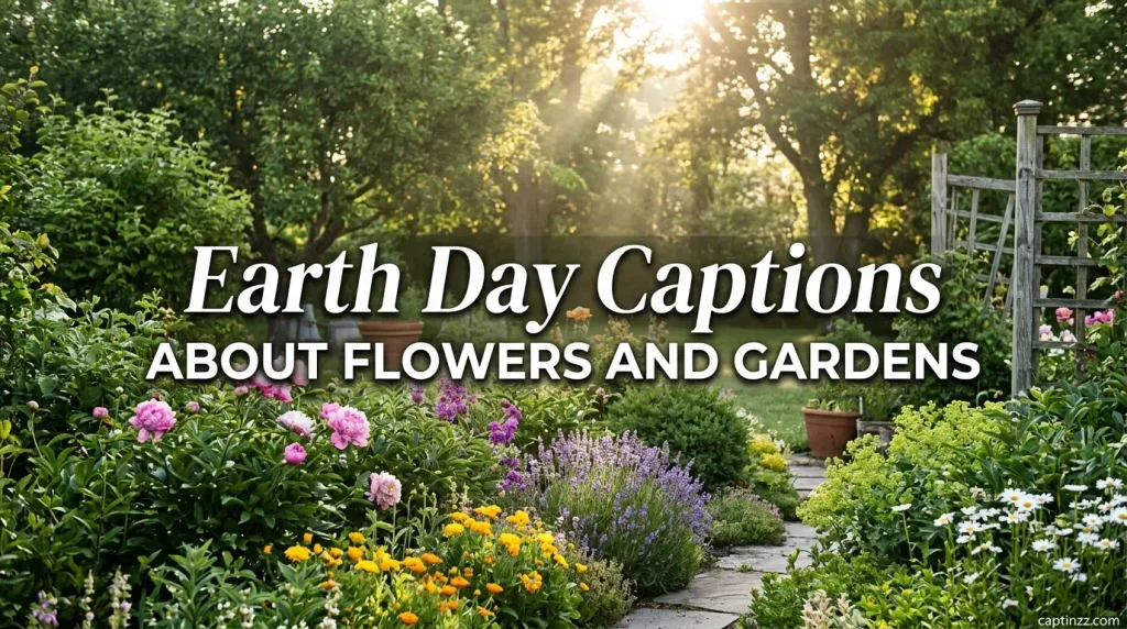 Earth Day Captions About Flowers and Gardens