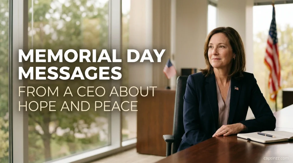 Memorial Day Messages From a CEO About Hope and Peace