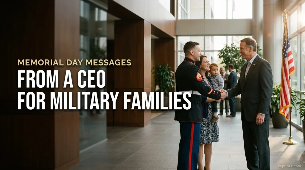 Memorial Day Messages From a CEO for Military Families