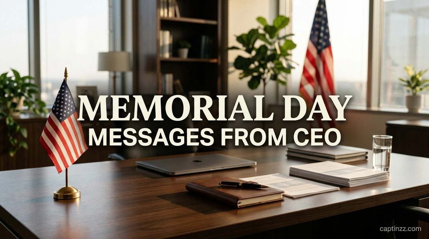 Memorial Day Messages From CEO