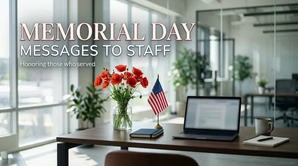 Memorial Day Messages to Staff