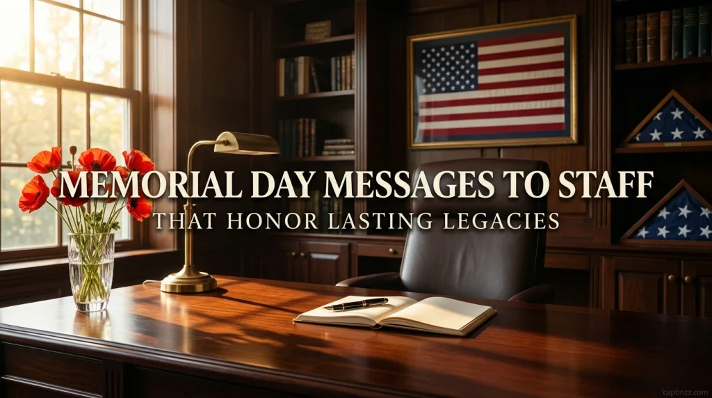 Memorial Day Messages to Staff That Honor Lasting Legacies