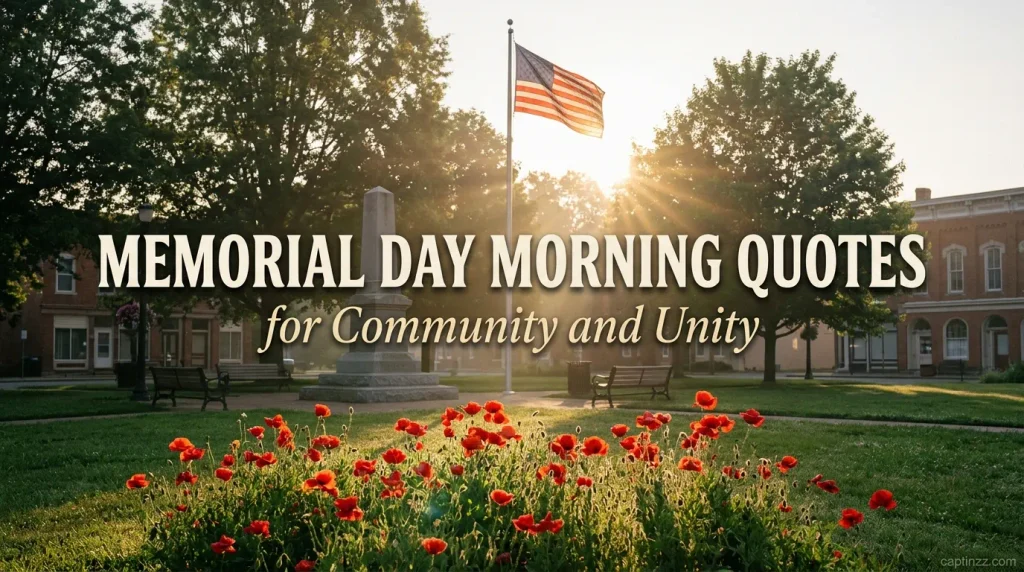 Memorial Day Morning Quotes for Community and Unity