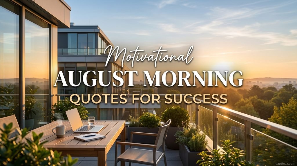Motivational August Morning Quotes for Success