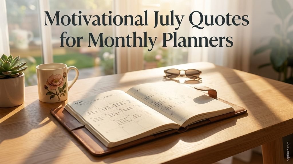 Motivational July Quotes for Monthly Planners