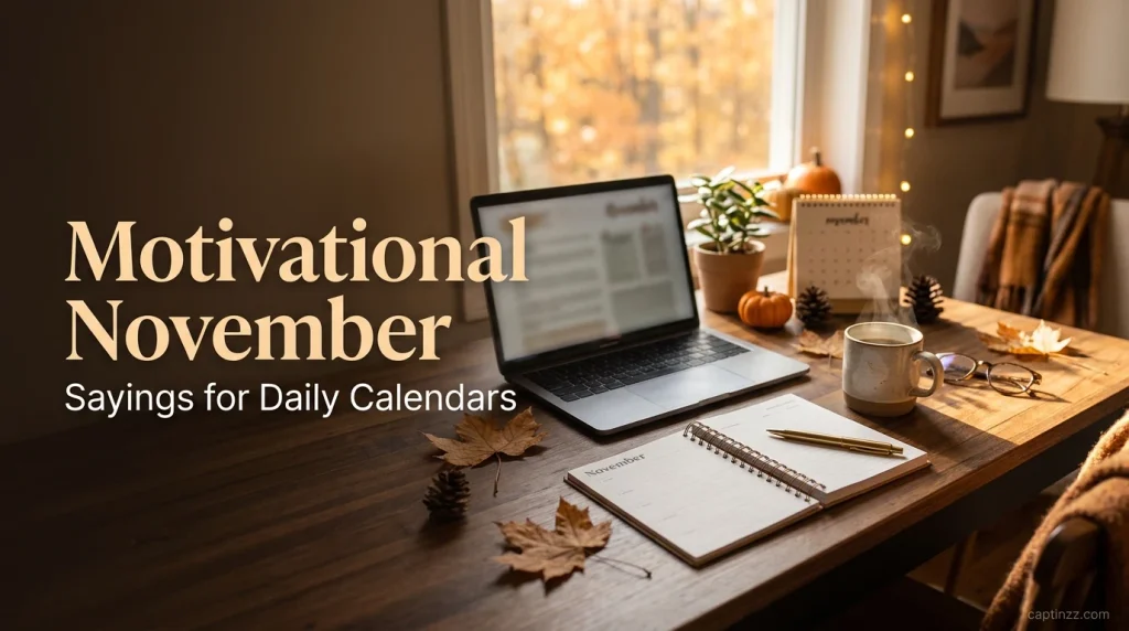 Motivational November Sayings for Daily Calendars