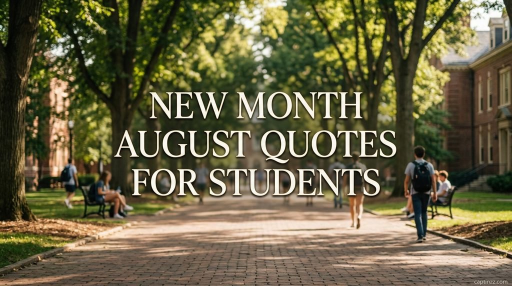 New Month August Quotes for Students