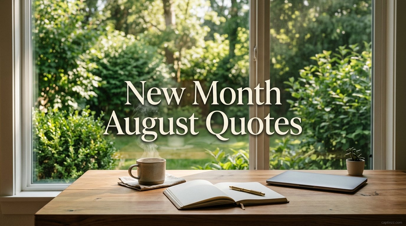 New Month August Quotes