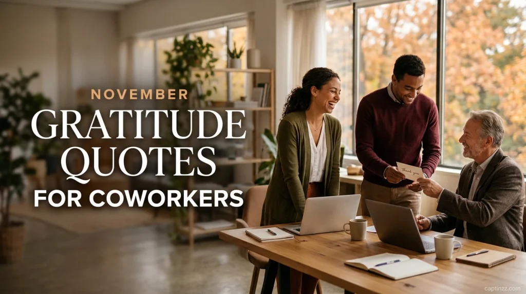 November Gratitude Quotes for Coworkers