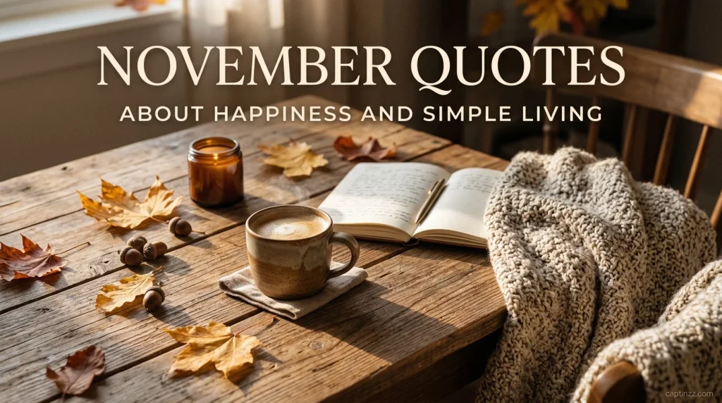 November Quotes About Happiness and Simple Living