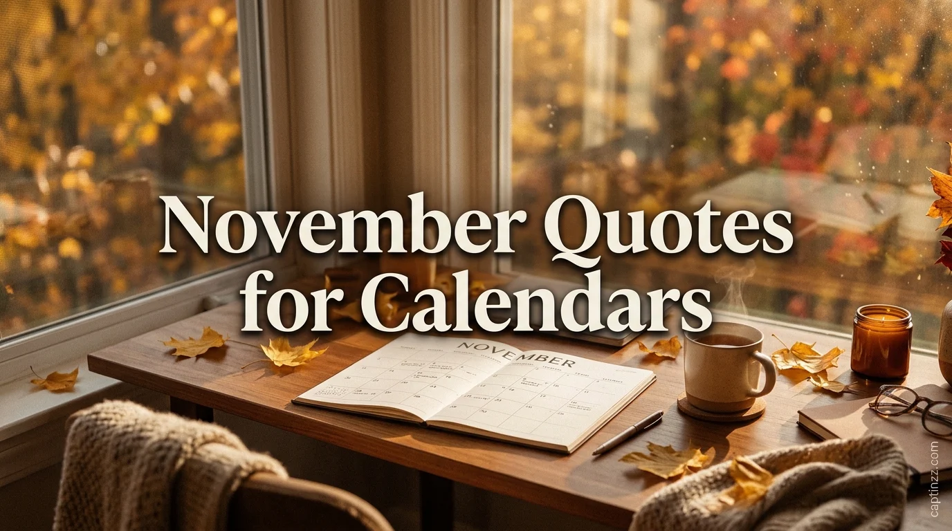 November Quotes for Calendars