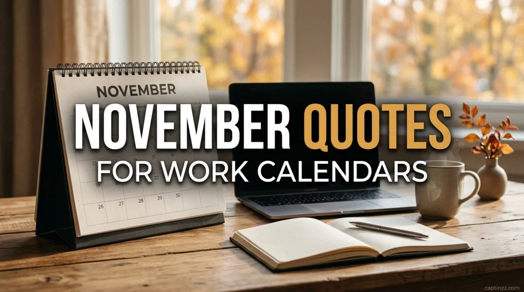 November Quotes for Work Calendars