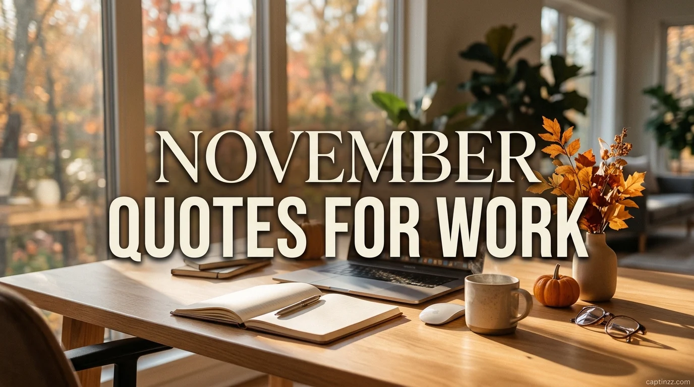 November Quotes for Work