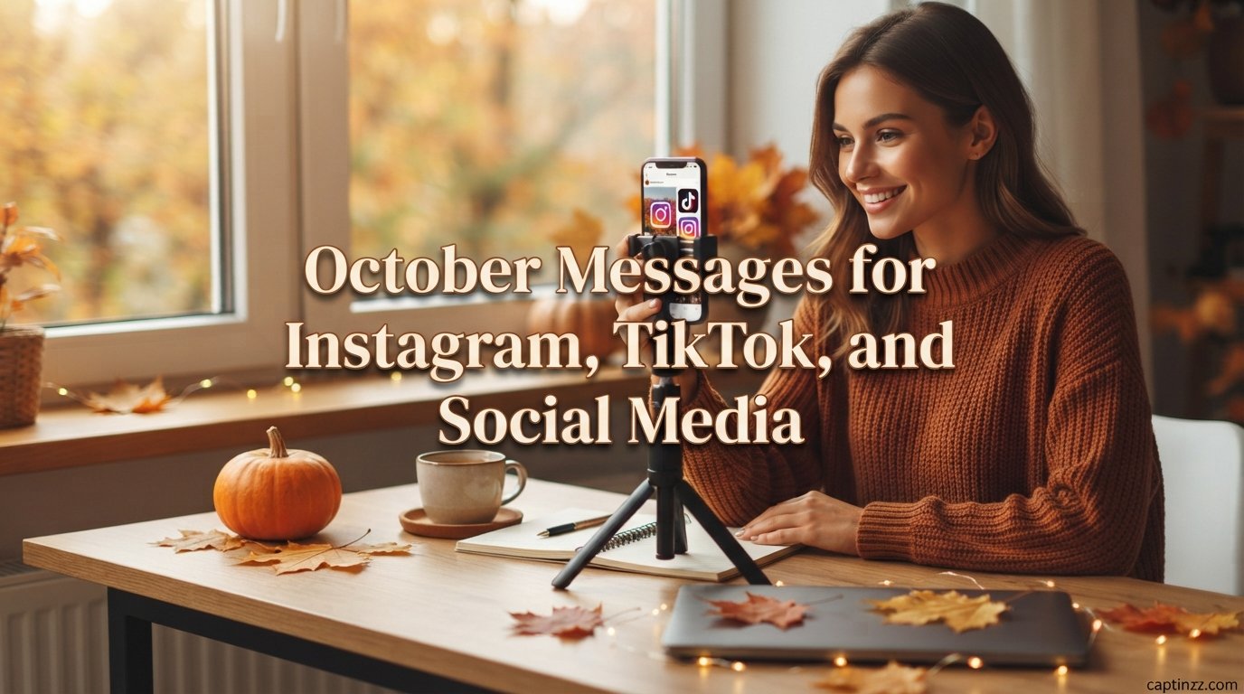 October Messages for Instagram, TikTok, and Social Media