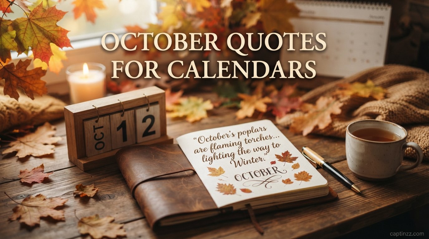 October Quotes for Calendars