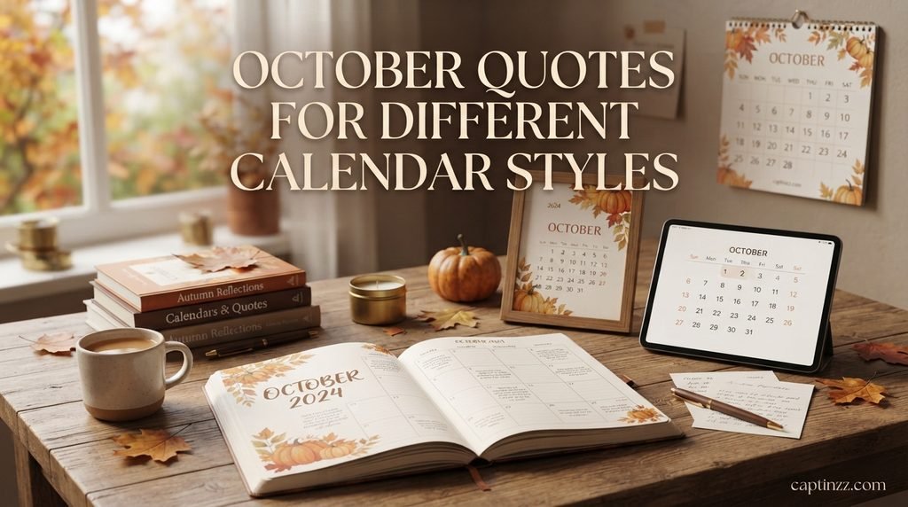 October Quotes for Different Calendar Styles