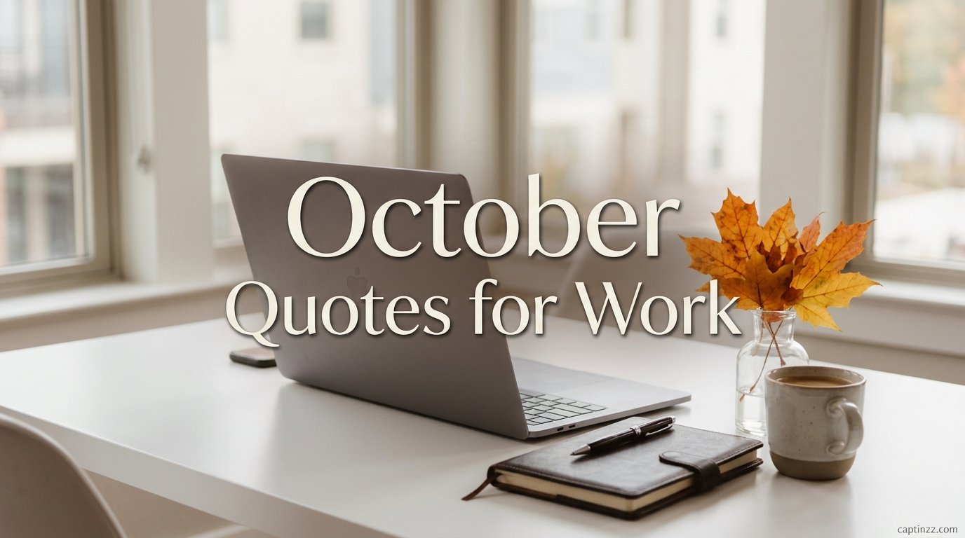 October Quotes for Work