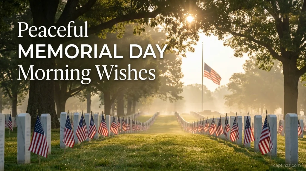 Peaceful Memorial Day Morning Wishes