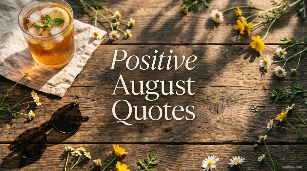 Positive August Quotes