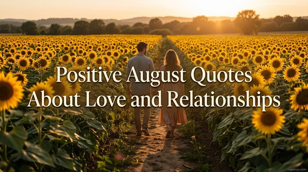 Positive August Quotes About Love and Relationships