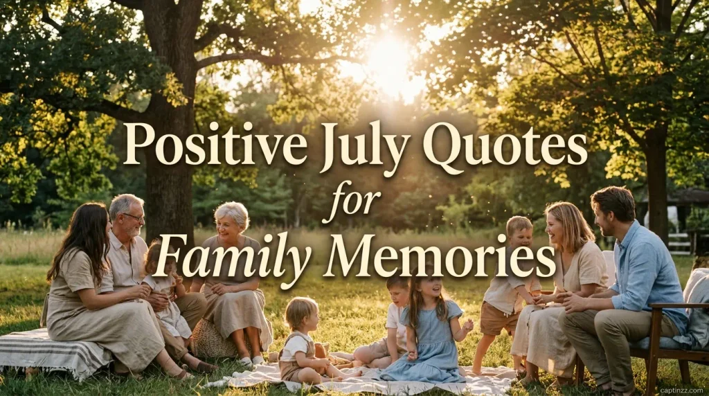Positive July Quotes for Family Memories