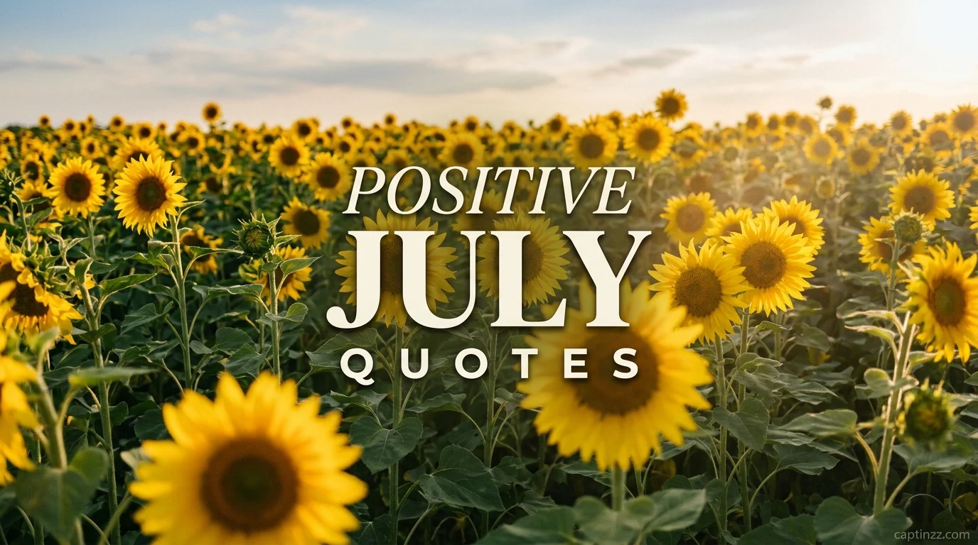Positive July Quotes