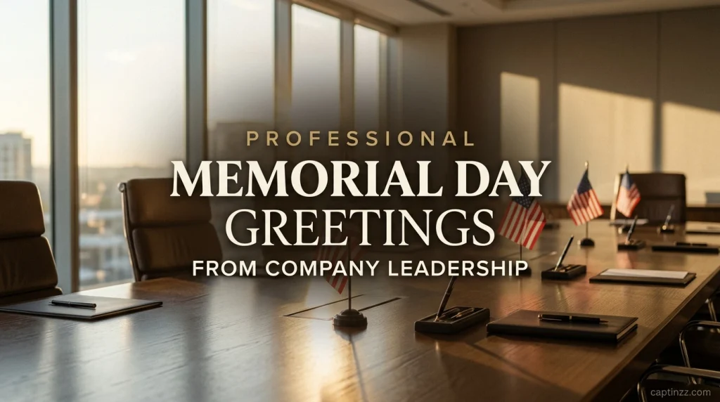 Professional Memorial Day Greetings From Company Leadership