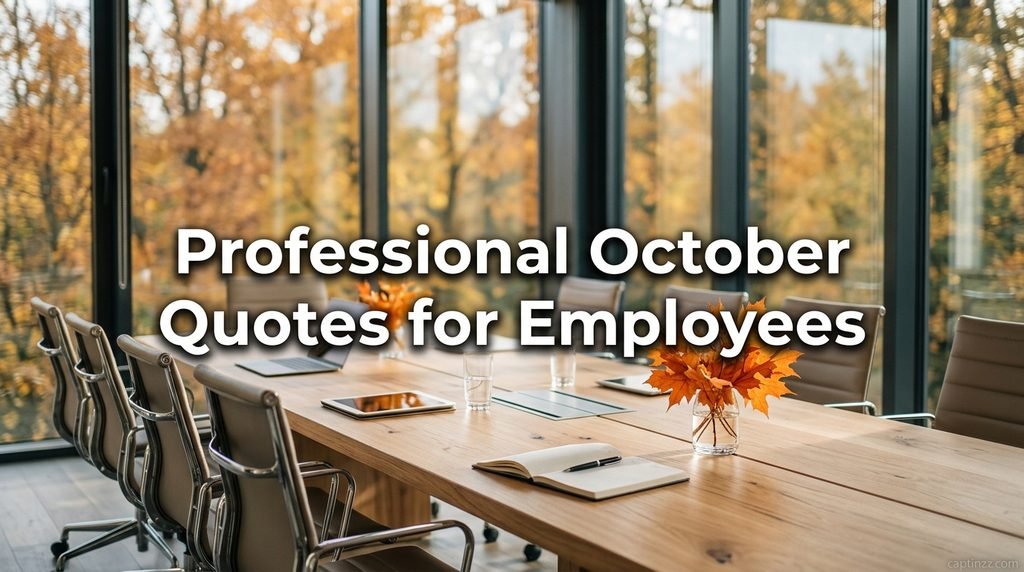 Professional October Quotes for Employees