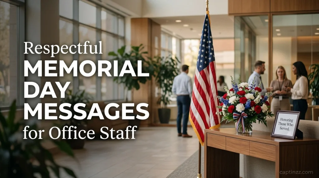 Respectful Memorial Day Messages for Office Staff
