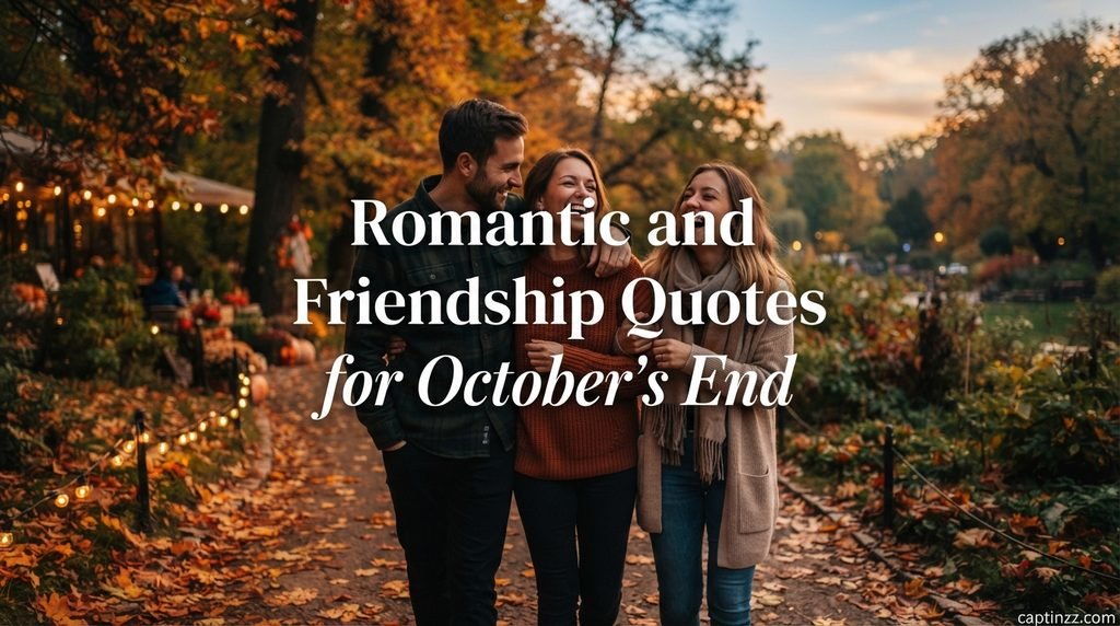 Romantic and Friendship Quotes for October’s End