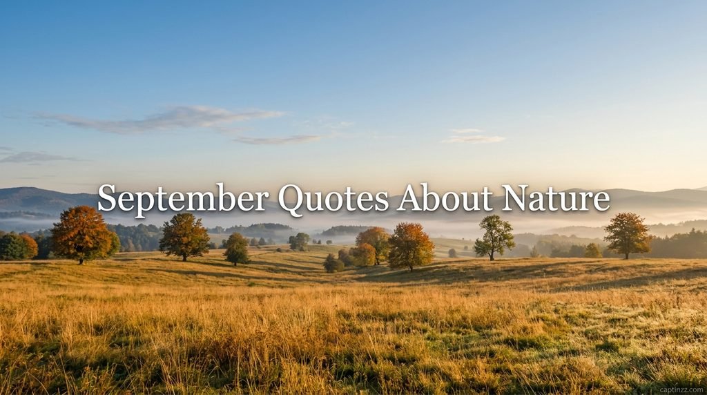 September Quotes About Nature