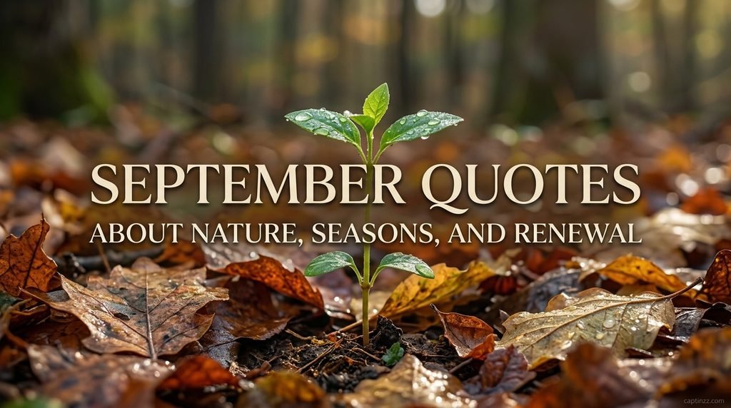 September Quotes About Nature, Seasons, and Renewal