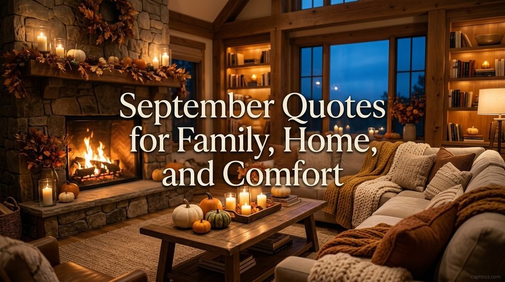 September Quotes for Family, Home, and Comfort