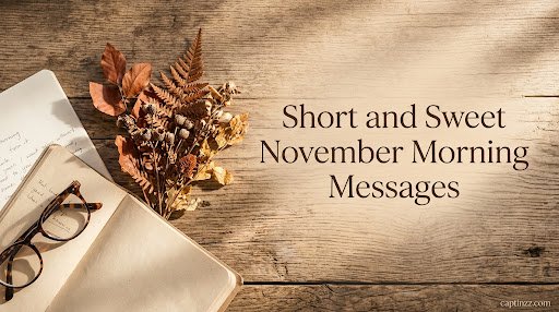 Short and Sweet November Morning Messages