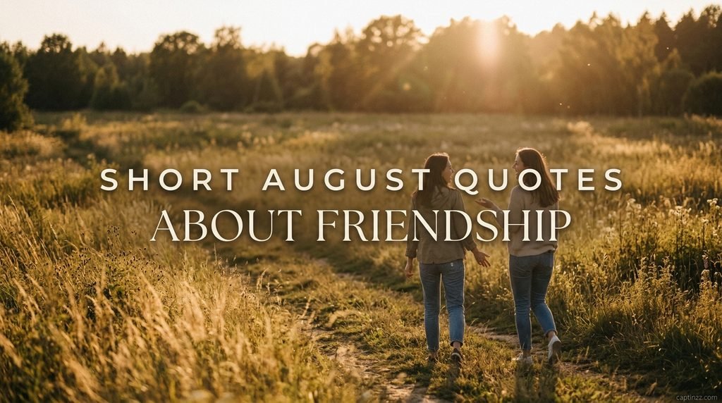 Short August Quotes About Friendship