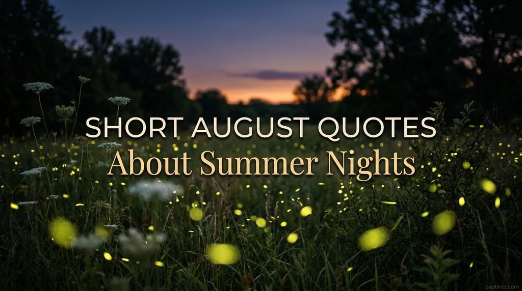 Short August Quotes About Summer Nights
