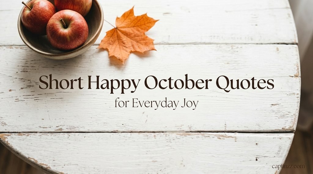 Short Happy October Quotes for Everyday Joy