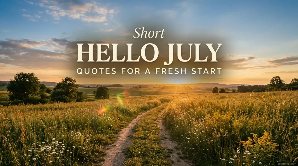 Short Hello July Quotes for a Fresh Start
